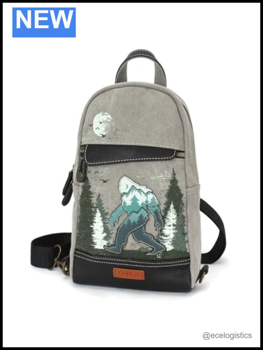 Canvas Crossbody Sling Bag Women RFID Protected Adjustable Strap with Pockets